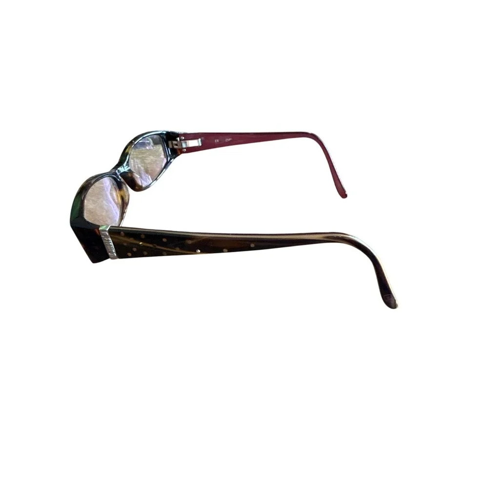 Vtg Candies Billie Eyeglasses Tortoiseshell Pink Rectangle Full Rim FRAMES‎ ONLY